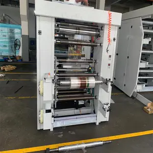 Mesin cetak flexo film plastik kecepatan tinggi mesin cetak tumpukan tipe mesin cetak flexo 6 warna