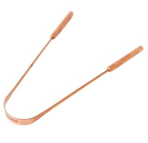 Raspador de <span class=keywords><strong>Lengua</strong></span> de <span class=keywords><strong>Cobre</strong></span> Premium en Forma de U, Ecológico, No Sintético, con Agarre Antideslizante, para Cuidado Bucal - Product Image 2