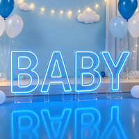 Letras y Números Luminosos LED RGB de 3 y 4 Pies, con Marco Metálico, para Decoración de Fiestas de Cumpleaños y Bodas
