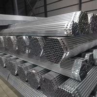 Tubería de Acero Galvanizado Previamente, 1.5 Pulgadas, 2mm de Espesor, Soldada, Estándar ASTM, Sin Aleación, para Soporte de Andamios