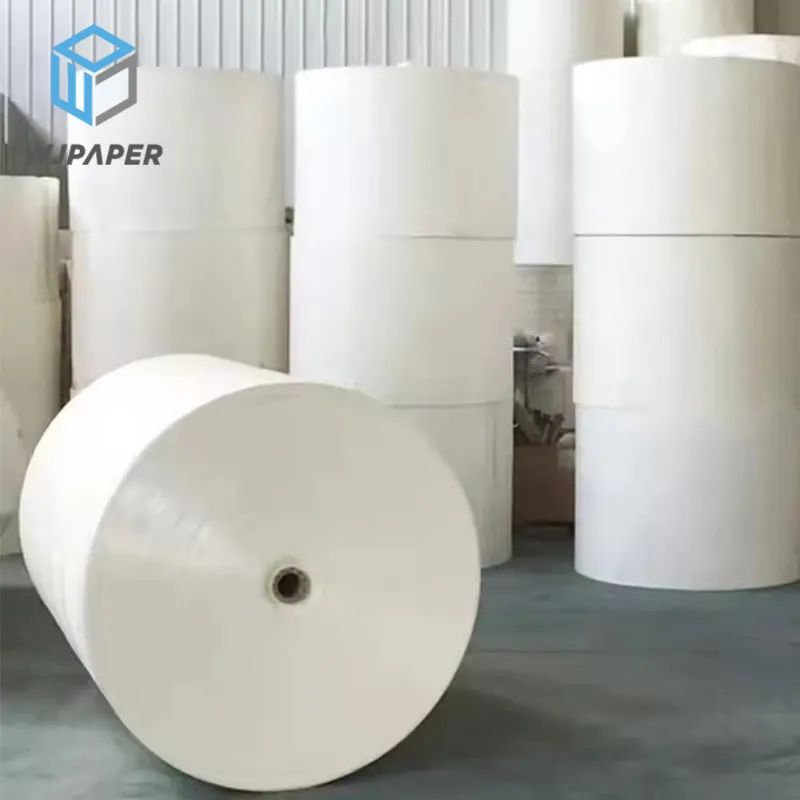 紙原料100% オリジナル木材パルプ卸売紙大型ロール食品グレード紙コップ245/260GSM