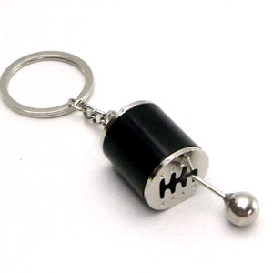 Fashion Keychains Six-Speed Manual Shift Gear Keychain Auto Car'S Parts Toy Short Shifter <b>Knob</b> Metal Gift Race Car Stalls Head - Product Image 4