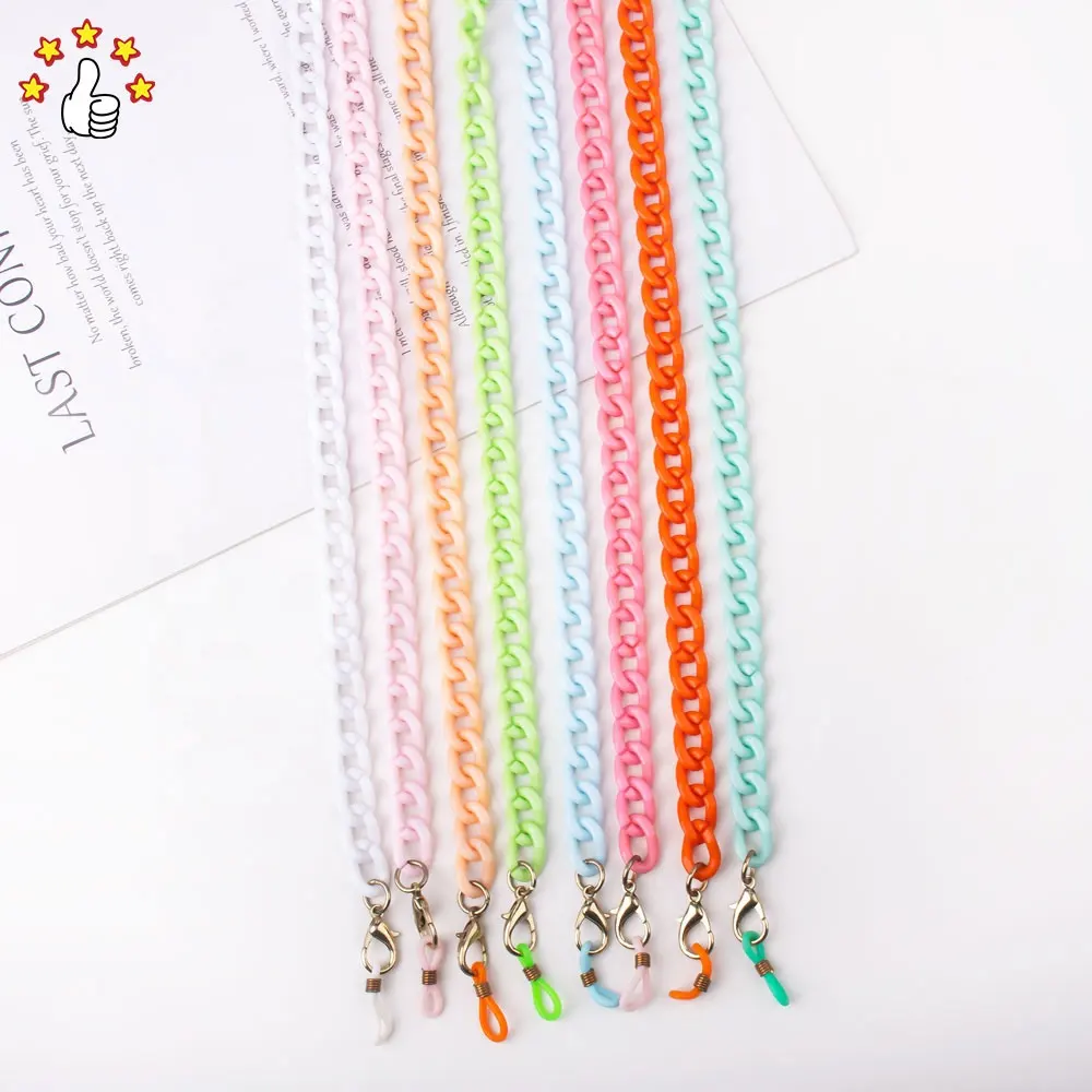 Wholesale High Quality Acrylic Cell Mobile Phone String Chain Phone Strap Mobil Phone Lanyard Case Chain For Women