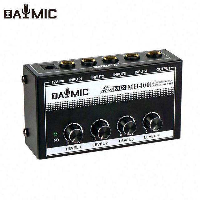 Factory Portable Mini Turntable 12V Hifi Studios Musician Broadcasting Headphone Amplifier