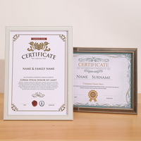 Cadre photo A4 en plastique pour certificat, vente en gros, support personnalisé pour diplôme, cadre photo mural 11x14 A4, fabricant