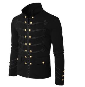 Veste à col montant pour <span class=keywords><strong>homme</strong></span> en couleur unie avec boutons brodés, Sehe Fashion - Product Image 3