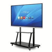 Pantalla Publicitaria Electrónica LCD de 55 Pulgadas 4K UHD con Sistema Android, Pantalla Táctil Interactiva IR de 20 Puntos, Pizarra Interactiva Educativa