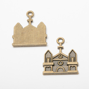 Dijes Metálicos de Alta Calidad con Forma de Castillo en Miniatura, Colgantes Clásicos para Joyería, Dijes de Moda para Decoración de Bodas y Fiestas - Product Image 5