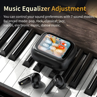 Écouteurs sans fil LX-10 intelligents à écran tactile LCD, suppression du bruit, sport, HiFi, écouteurs LX10, casque, charge rapide, écouteurs ANC