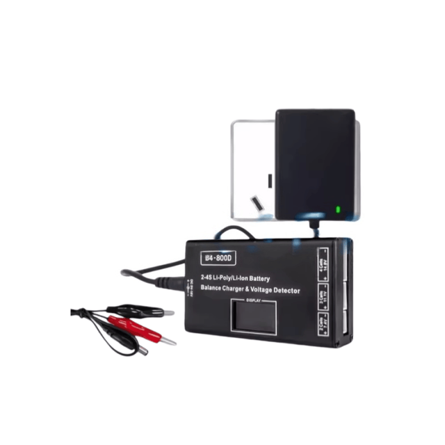 AI-KSEN B4 Charger BC-800D Model Aircraft Lithium Battery Charger 2S 3S 4S Balanced Charging B4 with Display Screen