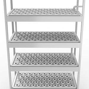 ระบบแร็คปลูกต้นไม้4ชั้นพร้อมถาดไฟสำหรับปลูกต้นไม้และต้นกล้าฟาร์มแนวตั้งในร่ม - Product Image 4