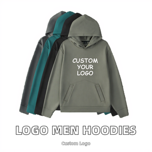 Chándal Unisex con Logotipo Personalizado, Ropa de Calle, Jersey de Gran Tamaño de 100% Algodón, Sudadera con Soporte de Anime, Sudaderas con Capucha en Blanco para Hombre - Product Image 2