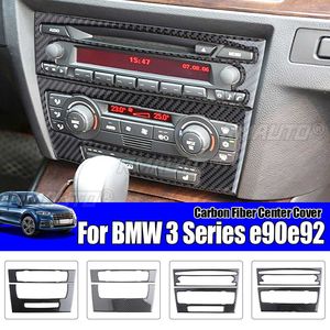 For BMW 3 Series E90/92/93 Air Conditioning <b>CD</b> Panel Decoration <b>Frame</b> Carbon Fiber Sticker Car Navigation <b>Frame</b> Car Sticker - Product Image 2