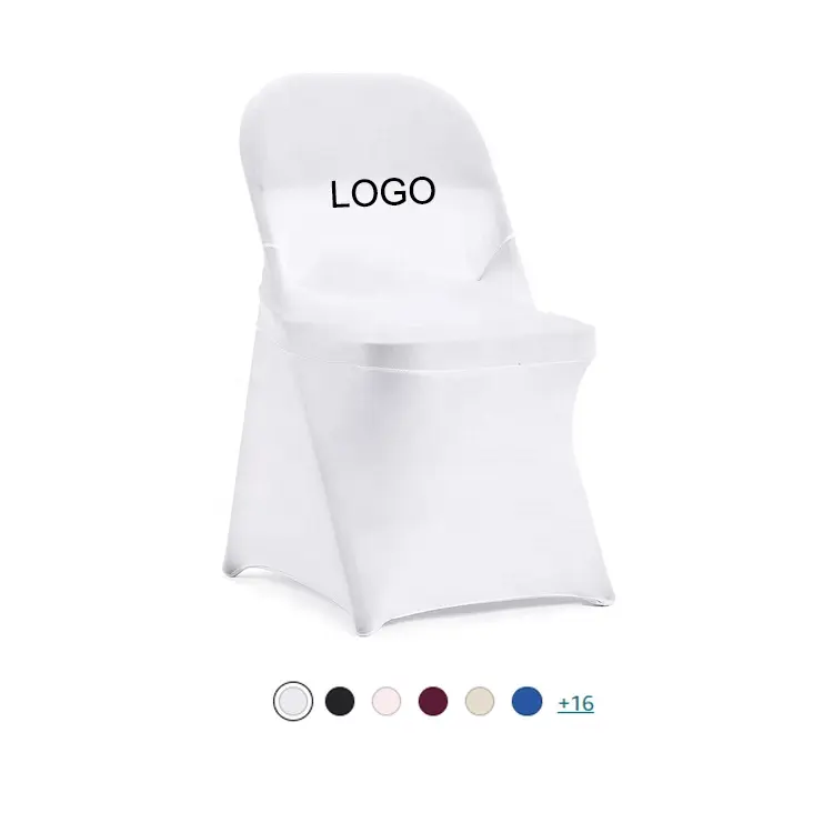 NUOXIN Wholesale Custom Spandex Stretch Washable Folding Chair Cover for Wedding Events