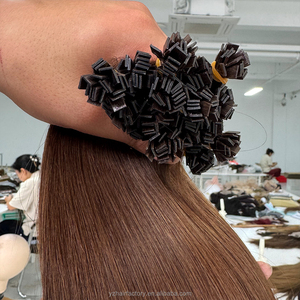 Extensiones de Cabello de Queratina con Punta Plana/K, Doble Trama y Cutícula Alineada, Cabello Remy Ruso, Extensiones de Cabello con Punta Plana - Product Image 2