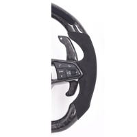 Ever-Carbon Racing ECR Volant LED en fibre de carbone forgé en cuir suédé personnalisé de haute qualité pour volant Audi R8