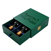 Boîte rigide de type tiroir pour le stockage du vin, solution OEM personnalisable pour les cadeaux de vin et de spiritueux