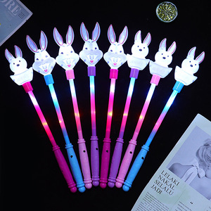 <b>Rabbit</b> Flashing Stick Plastic Light Up Toy For Chinese New Year Party Props Youth 15 35 Years Old Dynamic <b>Lighting</b> Effects - Product Image 1
