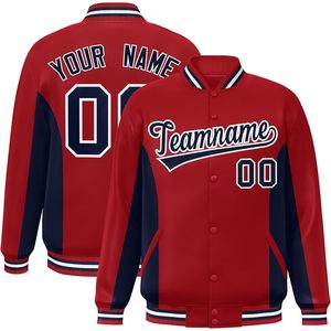 Veste de baseball universitaire personnalisée unisexe pour adulte, avec nom et numéro brodés, style décontracté, type Letterman, pour l'automne - Product Image 1