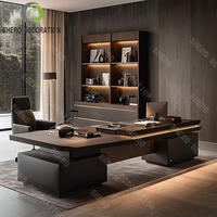 Meubles de bureau personnalisables, bureau de patron, bureau de direction, table de bureau de direction, bureau de luxe, table de patron