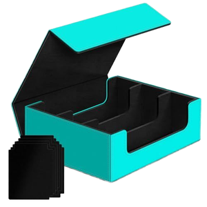   Boîte de rangement pour cartes en cuir PU 1800+ personnalisée avec porte-cartes pour Commander Yugioh TCG CCG Collection de cartes à collectionner - Product Image 1