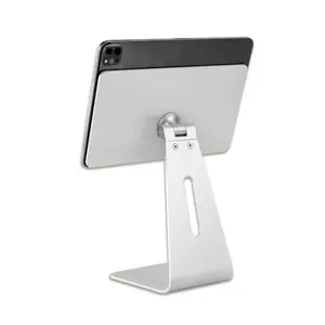 Dudukan Tablet aluminium Aloi 12.9 inci, dudukan Tablet putar magnetik dapat diputar untuk iPad pro