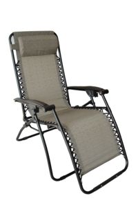 Sedia da Spiaggia Pieghevole con Seduta Alta, Telaio in Metallo, <span class=keywords><strong>Design</strong></span> Moderno, Arredamento da Esterno - Product Image 3