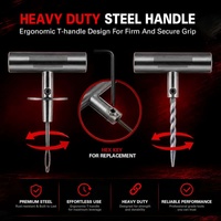 Kit de Herramientas para Reparación de Neumáticos - Reparación Universal de Neumáticos sin Cámara para Automóvil, Motocicleta, Tractor, ATV