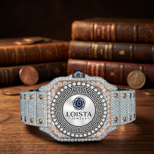 Montre de luxe de haute qualité, de marque originale, pour hommes et femmes, quartz, mode, moissanite, diamant, style hip-hop, brillante, premium, LOISTA - Product Image 2