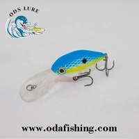 Mini appât à manivelle en plastique dur avec longue grande pagaie de plongée appât de manivelle plongée profonde leurres de pêche