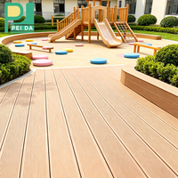 Planches de terrasse en composite WPC, revêtement en bois-plastique résistant à l'humidité pour cour extérieure