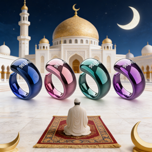 Anillo Tasbih Zikr con contador digital, recordatorio inteligente de la oración Azan, contador Tasbih, anillo Zikr electrónico islámico - Product Image 2