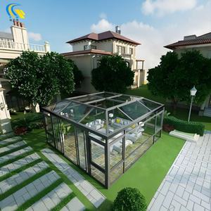 Solárium Moderno de Aluminio y Vidrio para las Cuatro Estaciones con Techo Plano, Ecológico, para Uso en Exteriores y en el Hogar - Product Image 2