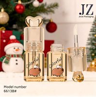 Jinze en stock, tube mignon en forme de cœur pour emballage de gloss à lèvres, prêt à être expédié, flacon transparent