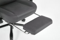 Tissu de chaise de jeu de bureau ergonomique de confort de haut niveau avec logo brodé en PU Design pivotant tournant Matériau métallique de refroidissement