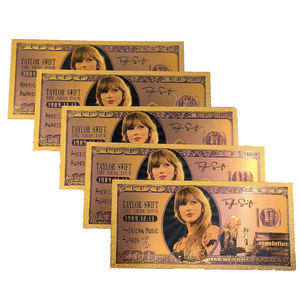 Tarjeta Coleccionable Personalizada de Taylor <span class=keywords><strong>Swift</strong></span> y Travis <span class=keywords><strong>Scott</strong></span>, Recuerdo de Amor, Billete de Plástico Polimérico Galvanizado con Lámina Dorada - Product Image 4