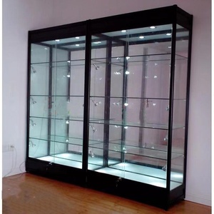 Tủ trưng bày cửa hàng bán lẻ có đèn LED, khung nhôm tiết kiệm chi phí, tủ kính trưng bày, tủ trưng bày cửa hàng thuốc lá - Product Image 1