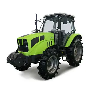 Yüksek kaliteli tarım makineleri RC1204 120HP ön yükleyici 4x 4 çiftlik tekerleği traktör eki ile