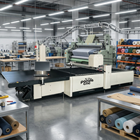Système de découpe de rideaux textiles CNC, ligne de découpe de matériaux flexibles multicouches, machine de découpe automatique de tissus