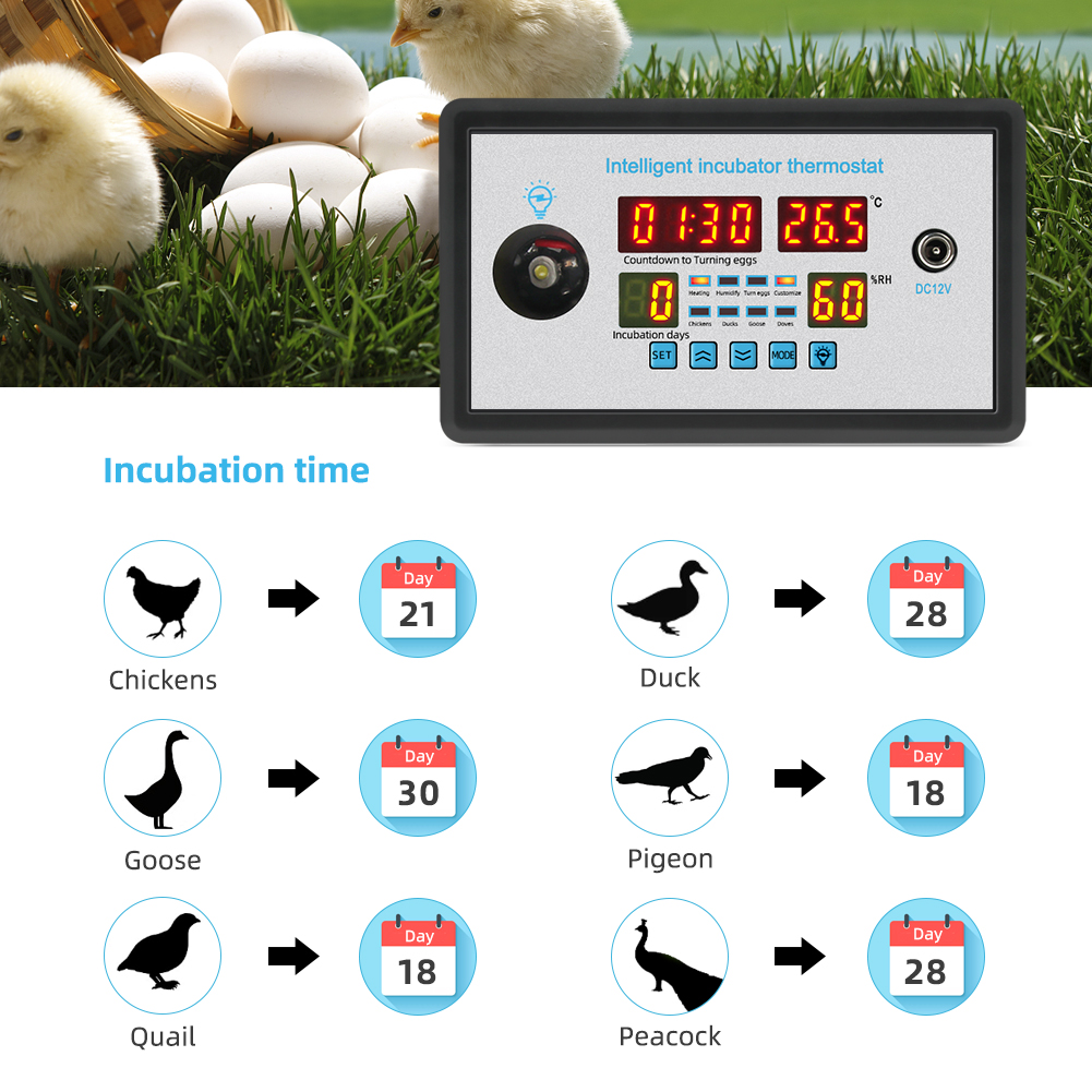 220V Digital Temperature Controller Refrigerator Thermostat for Incubator STC-9002 with Sensor(图8)