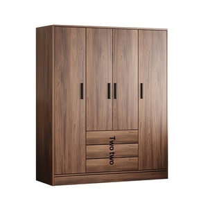 <span class=keywords><strong>Armario</strong></span> Moderno Minimalista de Nogal, <span class=keywords><strong>Armario</strong></span> de Almacenamiento para Dormitorio, Apartamento Pequeño, <span class=keywords><strong>Armario</strong></span> de Ensamblaje, TKA - Product Image 5