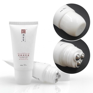 Tubes cosmétiques vides en plastique pour massage corporel, lotion, baume à lèvres, avec applicateur à bille métallique, 50ml, 100ml, 150ml - Product Image 1