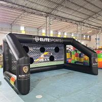 Jeux gonflables interactifs personnalisés pour sports d'équipe en plein air, jeu de tir au football gonflable, jeu de tir sur cible de football