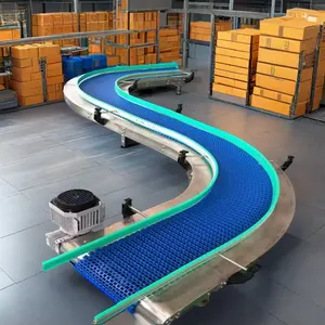 MUXIANG PP POM Module Belt Conveyor High Efficiency Product Conveyor Food Beverage Industry Conveying Transfer Unit System