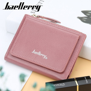 Cartera corta Baellerry para mujer, de piel sintética, plegable, con cremallera, monedero, tamaño mini, para uso diario. - Product Image 5