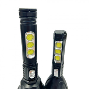 Linterna LED para Exteriores de Alta Intensidad, Recargable por USB, con Manivela y Energía Solar, para Camping y Emergencias - Product Image 1