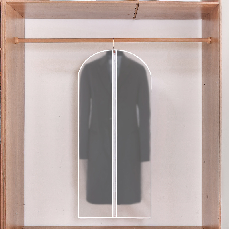 Housse de protection transparente zippée pour vêtements, 60*140CM (épaissie)