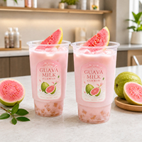 LOKYO Gobelets en plastique rayés colorés de 570 ml avec impression de logo personnalisé, gobelet froid personnalisé avec couvercle pour jus à emporter, restauration