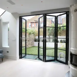 Porte e finestre in alluminio casa moderna garage cast porta pieghevole in alluminio