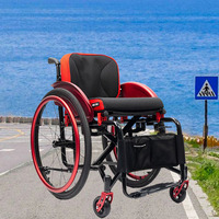 Fauteuils roulants de sport pliables manuels en aluminium durables de gros CE, légers, pour personnes handicapées